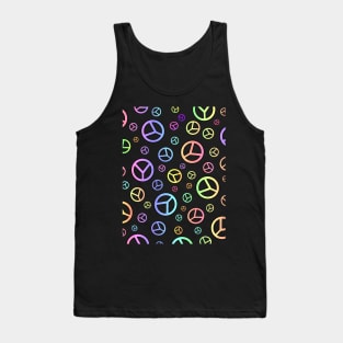 PEACE Sign Pattern Tank Top